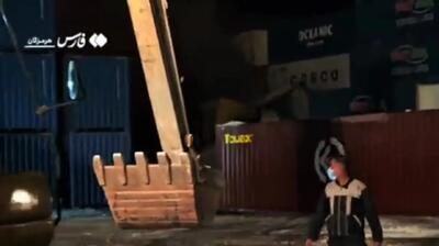 آتش‌سوزی بندر شهید رجایی از این منطقه آغاز شده است + فیلم