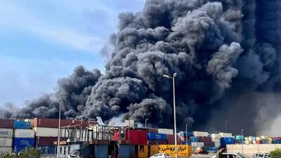 مهار ورود مواد نفتی به دریا در پی حادثه بندر شهید رجایی