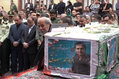 پیکر محیط‌بان شهید «کاظم مصدق» تشییع شد