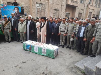 پیکر شهید کاظم مصدق در گرگان تشییع شد