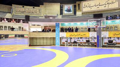 تمرین قهرمانان ژاپنی در کمپ تیم‌های ملی کشتی ایران