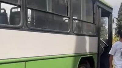 برخورد اتوبوس شهری با ۹ وسیله نقلیه به دلیل رفتار خطرناک یک جوان