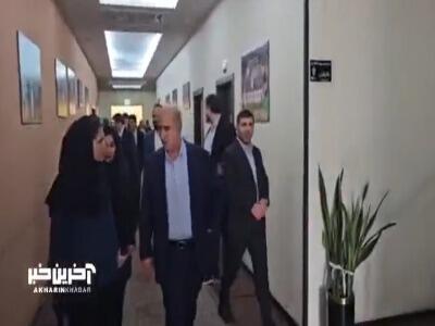 گفتگو با مهدی تاج در حاشیه مراسم بدرقه تیم ملی فوتسال بانوان