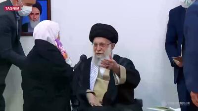درخواست دختر شهید از رهبر انقلاب؛ حالا که به سن تکلیف نرسیدم، میشه شمارو بغل کنم؟