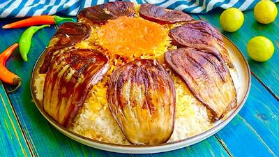 طرز تهیه بادمجان پلو ساده و خوشمزه / غذای اصیل ایرانی با دستور ویژه