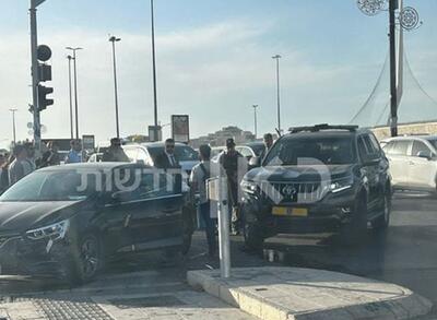 تصویر؛ تصادف کاروان نتانیاهو در اورشلیم