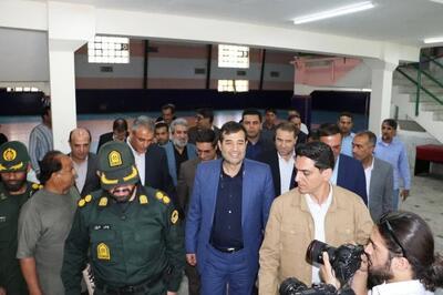 بازدید وزیر ورزش از پروژه های ورزشی در حال احداث منوجان