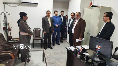رئیس کل دادگستری استان کرمانشاه از دادگستری شهرستان ثلاث باباجانی بازدید کرد