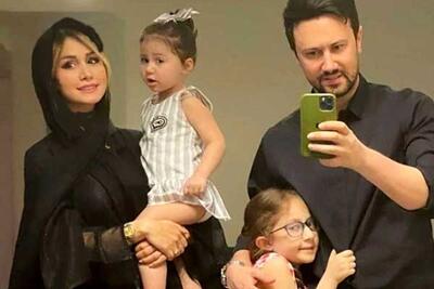 نبات کوچولو دل از باباش نمی‌کند! تصویری شیرین از رابطه عاشقانه پدر و دختری شاهرخ استخری