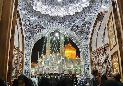 شبی به بلندای آسمانِ کرامت؛ حرم اُخت الرّضا غرق در شادی - تسنیم