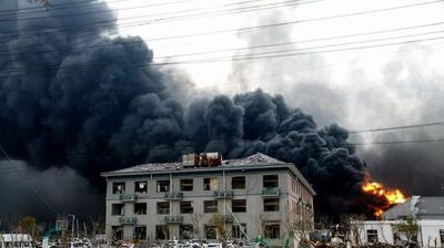 انفجار مهیب در منطقه ای مسکونی در چین +فیلم