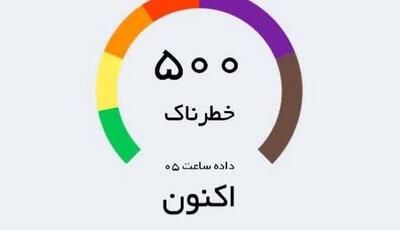 انار در وضعیت هوایی ناسالم قرار گرفت