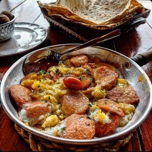 از شما/سوسیس تخم مرغ 😋