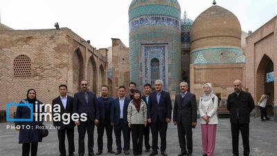 بازدید اعضای هیأت تجاری چین از طرح های تجاری و گردشگری اردبیل