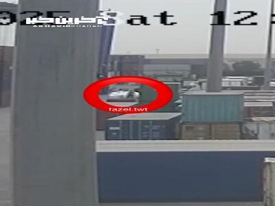 تصاویر جدید از لحظه شروع آتش‌سوزی در بندر شهید رجایی