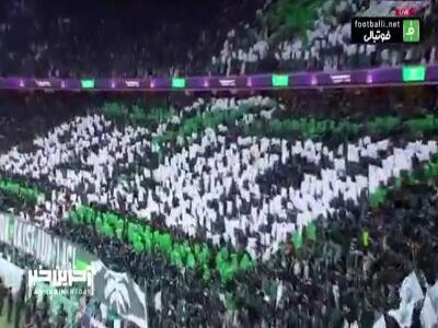 طرح موزاییکی زیبای هواداران الاهلی برای بازی با الهلال