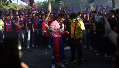 پلیس مانع درگیری هواداران بارسلونا و اینتر!