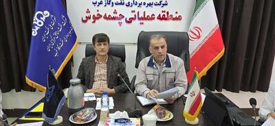 بازدید مدیرعامل شرکت بهره برداری نفت و گاز غرب از منطقه عملیاتی چشمه خوش