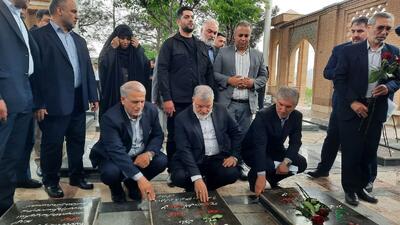 استاندار تهران به مقام شامخ شهدا در پاکدشت ادای احترام کرد