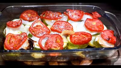 یک شام کامل و خوشمزه مخصوص کسایی که گوشت نمیخورن با سیب زمینی و کدو و بادمجان!