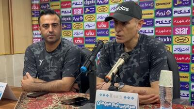 کنفرانس خبری یحیی گل محمدی سرمربی فولاد پیش از تقابل با چادرملو