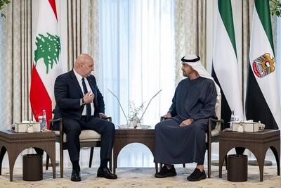 تأکید امارات و لبنان بر تقویت صلح و ثبات در منطقه