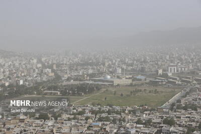 کاهش میدان دید افقی و کیفیت هوا در لرستان