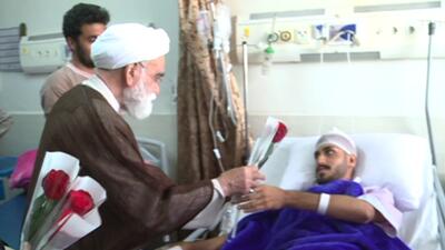 عیادت نماینده ویژه رهبر انقلاب از مصدومان حادثه بندر رجایی