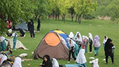 جشن روز دختر در کنار طبیعت آبیک
