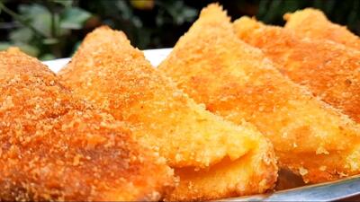 طرز تهیه یک شام ساده و خوشمزه با نان و سیب زمینی سوخاری!
