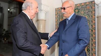 دبیر کل جبهه جبهه پولیساریو با رئیس جمهور الجزایر دیدار کرد