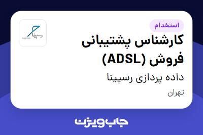 استخدام کارشناس پشتیبانی فروش (ADSL) - خانم در داده پردازی رسپینا