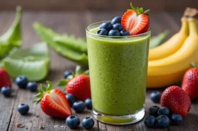 طرز تهیه اسموتی آلوئه ورا | یک نوشیدنی خنک و مغذی برای روزهای گرم