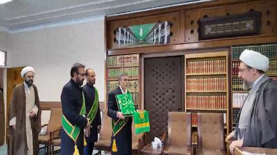 دیدار کاروان خادمان حرم حضرت معصومه (س) با نماینده ولی فقیه در تبریز