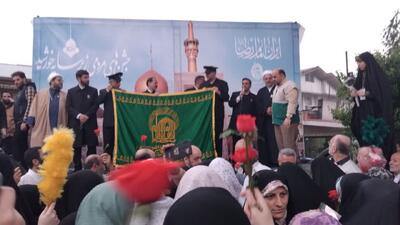 شمیم عطر رضوی در آسمان گیلان /  اینجا  دل ها به پنجره فولاد گره خورد