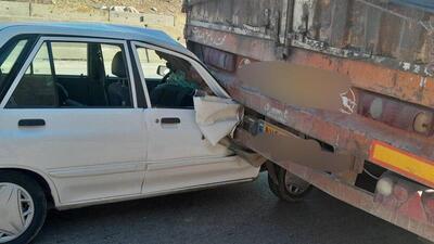 یک فوتی و ۲ مصدوم بر اثر برخورد کامیون و پراید در کمربندی شرقی کرمانشاه
