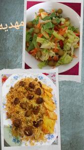 از شما/دمپختک با گوشت قلقلی همراه با سالاد😋👌🥰✔️