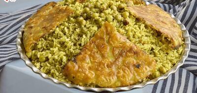 طرز تهیه پلوی نخود فرنگی با مرغ بدون گوشت هم امتحانش کنی عاشقش میشی!