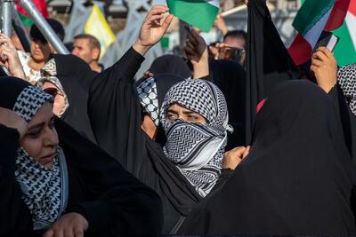 تصاویر؛ اجتماع حمایت از فلسطین در میدان امام حسین(ع) تهران