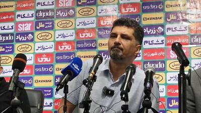 کنفرانس خبری مجتبی حسینی سرمربی آلومینیوم پس از شکست مقابل استقلال