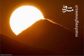 صحنه رویایی طلوع خورشید و دماوند