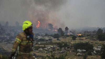 تجدید آتش‌سوزی در حومه قدس اشغالی