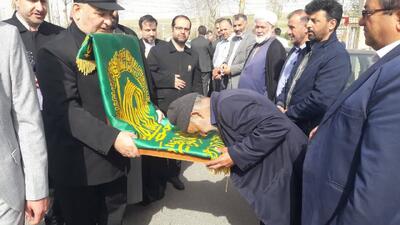 مراسم استقبال و جشن پرچم و خادمان بارگاه ملکوتی امام رضا (ع)