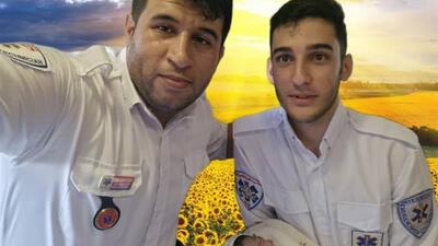 تولد نوزاد عجول لردگانی درآمبولانس فوریتهای پزشکی چهارمحال و بختیاری