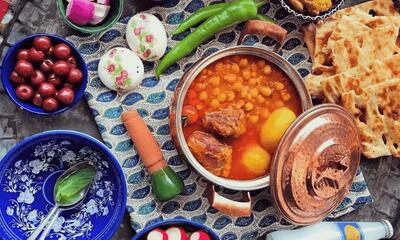 اندازه حبوبات آبگوشت رستورانی