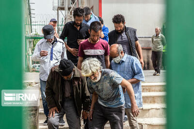 جمع‌آوری معتادان متجاهر محدوده اتوبان آزادگان تا اسلامشهر تهران