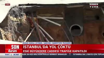 اولین تصاویر از فرو ریختن جاده در استانبول!