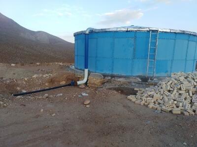 مخزن ۱۰۰۰ مترمکعبی روستای دیزج خلیل به بهره‌برداری رسید