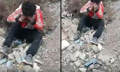 لحظه وحشتناک  از دستگیری پدر بی رحم کرجی که در حال دفن کردن دختربچه 5 ساله‌اش بود+ ویدئو