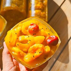 طرز تهیه ترشی انبه زعفرانی مجلسی + فیلم - سبک ایده آل